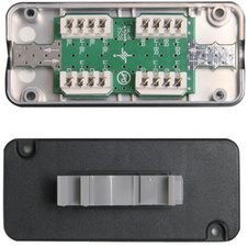 Telegärtner Verbindungsmodul Kat.7A(tief), für 8 x 8 Kabel