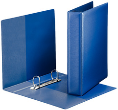 LEITZ Premium Ringbuch, DIN A5, blau, 2 D-Ring-Mechanik