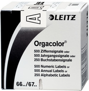 LEITZ Buchstabensignal Orgacolor S, auf Rolle, grün