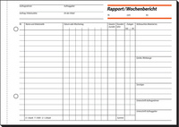 sigel Formularbuch Rapport/Regiebericht, A5, 100 Blatt