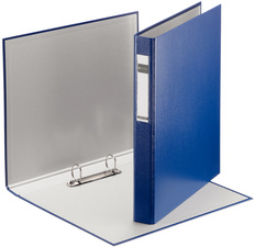LEITZ Ringbuch Standard, DIN A4 Überbreite, blau, 2 D-Ring-