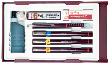 rotring Tuschefüller isograph College Set, 0,2 - 0,7 mm