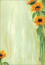 sigel Design-Papier, DIN A4, 90 g/qm, Motiv Sunflower