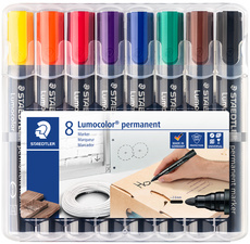 STAEDTLER Lumocolor Permanent-Marker 352, 4er Etui