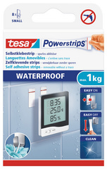 tesa Powerstrips Klebepads SMALL WATERPROOF, weiß