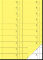 sigel Formularbuch Bonbuch, A4, 1000 Abrisse, sortiert