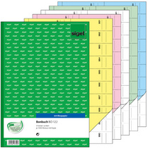 sigel Formularbuch Bonbuch, A4, 1000 Abrisse, sortiert