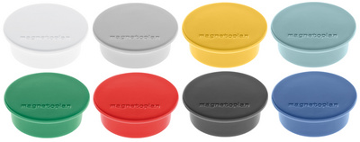 magnetoplan Discofix Rundmagnet color, gelb