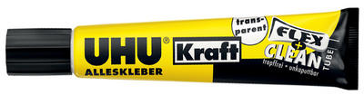 UHU Alleskleber Kraft FLEX + CLEAN, transparent, 18 g