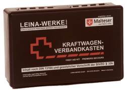 LEINA KFZ-Verbandkasten Standard, Inhalt DIN 13164, schwarz