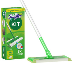 Swiffer Starter-Set Bodenwischer, Bodenstab + 8 Tücher