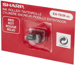 Farbrolle für SHARP Tischrechner Modell EL-1801C/E, rot