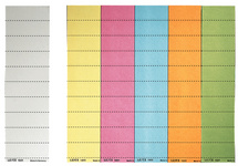 LEITZ Blanko-Beschriftungsschildchen, (B)50 x (H)15 mm, weiß