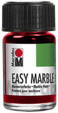 Marabu Marmorierfarbe Easy Marble, silber, 15 ml, im Glas