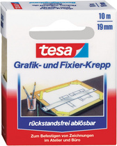 tesa Grafik- und Fixierkreppband, 19 mm x 10 m