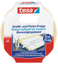 tesa Grafik- und Fixierkreppband, 19 mm x 10 m