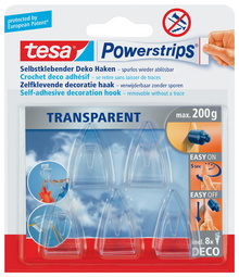 tesa Powerstrips DECO-HAKEN XL, Haltekraft: max. 1,0 kg