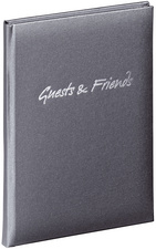PAGNA Gästebuch Guests & Friends, anthrazit, 192 Seiten