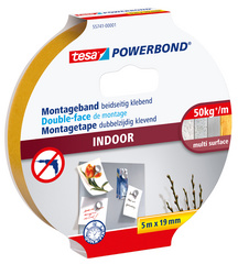 tesa Powerbond Montageband INDOOR, 19 mm x 5,0 m