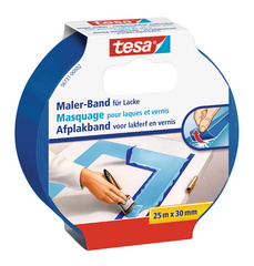 tesa Maler Abdeckband für Lacke, 30 mm x 25 m, blau