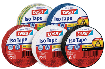 tesa Isolierband ISO TAPE, 19 mm x 20 m, grün / gelb