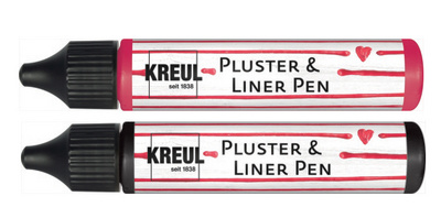 KREUL Pluster & Liner Pen, 29 ml, schwarz