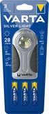 VARTA Taschenlampe LED Silver Light, inkl. 3 x AAA Micro