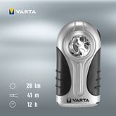 VARTA Taschenlampe LED Silver Light, inkl. 3 x AAA Micro