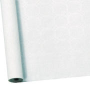 SUSY CARD Damast-Tischtuch, Rolle, 25 x 1 m, weiß