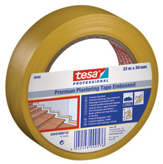 tesa Putzband 4840 Premium, quergerillt, 50 mm x 33 m, gelb