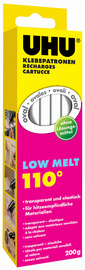 UHU Klebepatrone Low Melt, 200 g, transparent