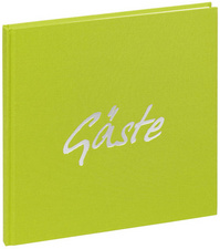 PAGNA Gästebuch Trend, lindgrün, 180 Seiten