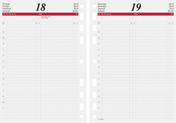rido idé Kalender-Einlage Lineal, transparent