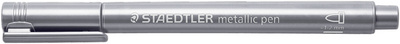 STAEDTLER Permanent-Marker Metallic, Rundspitze, silber