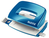 LEITZ Locher Mini Nexxt WOW 5060, blau-metallic, im Karton