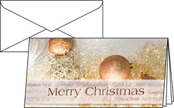 sigel Weihnachtskarte Christmas Glitter, DIN lang (2/3 A4)