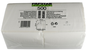 PAPSTAR Servietten, 330 x 330 mm, 1-lagig, weiß