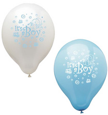 PAPSTAR Luftballons Its a Boy, blau/weiß sortiert