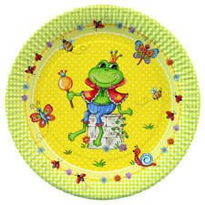 PAPSTAR Papp-Teller Prince Frog, 230 mm, 10er