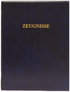 ROTH Zeugnisringbuch, Kunststoff, DIN A4, dunkelrot