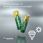 VARTA NiMH Akku Rechargeable Accu Solar, Micro (AAA/HR03)