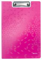 LEITZ Klemmbrett-Mappe WOW, DIN A4, Polyfoam, pink-metallic