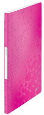 LEITZ Sichtbuch WOW, A4, PP, mit 20 Hüllen, pink-metallic