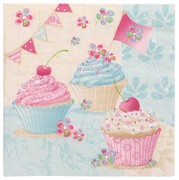 PAPSTAR Motivservietten Cupcakes, 330 x 330 mm