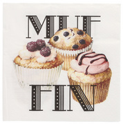 PAPSTAR Motivservietten Cupcakes, 330 x 330 mm