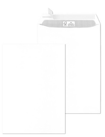 MAILmedia Versandtasche FSC, DIN C4, mit Fenster, weiß