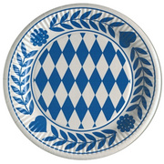 PAPSTAR Papp-Teller Bayrisch Blau, 230 mm, 100er