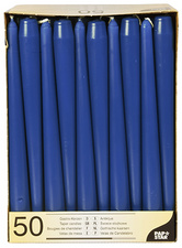 PAPSTAR Leuchterkerzen, 22 mm, dunkelblau, 50er Pack