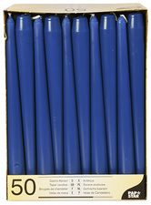 PAPSTAR Leuchterkerzen, 22 mm, arktikblau, 50er Pack