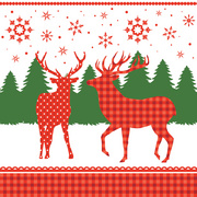 PAPSTAR Weihnachts-Motivservietten Red Deers